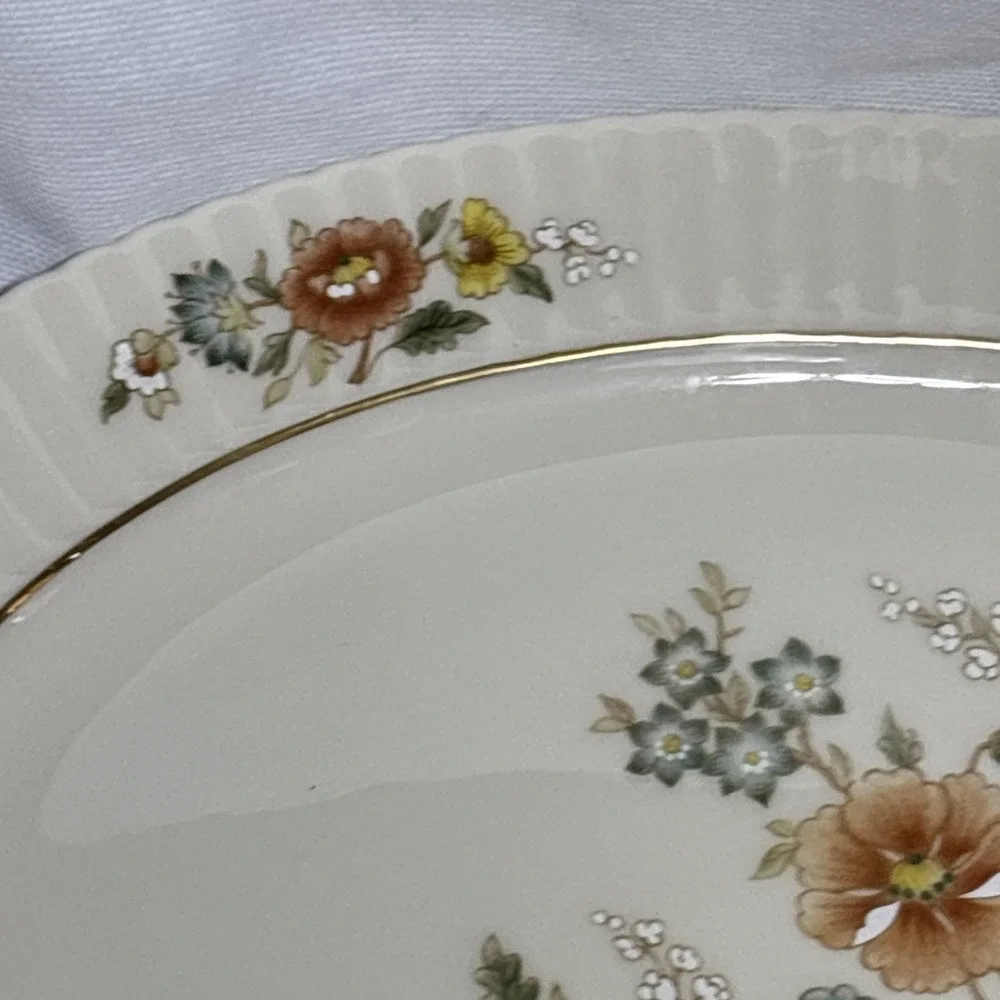 Vintage Lenox Temple Blossom Oval Serving Platter 13.5 x10
